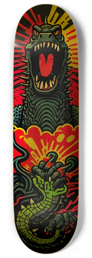 AGENT 420 ZILLA DECK 01 Gold Foil 9 Inch Skateboard