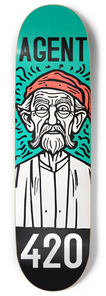 AGENT 420 SCROOGED PUNK DECK 01 9 Inch Skateboard