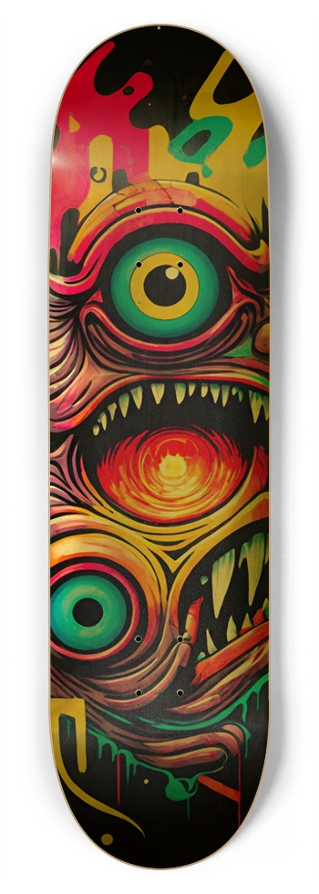 ALCHEMY MONSTER DECK 01Gold Foil 8-3/4 Inch Skateboard