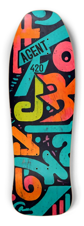 AGENT 420 Ollie Deck 01 Shredder Shape