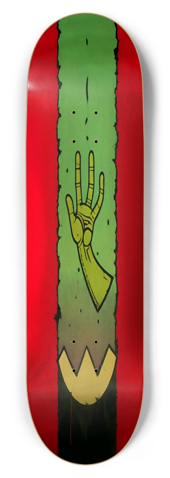 ALIEN YO BISTRO PUNK DECK 01 GOLD FOIL 8-3/4 Inch Skateboard