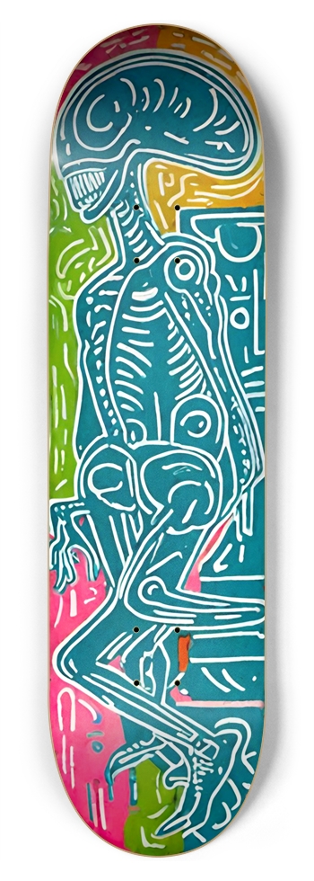 ALIEN YO ALIENS DECK 01 8-3/4 Inch Skateboard