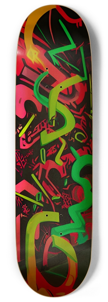 Agent 420 Rocker Deck 03 Gold Foil 9 Inch Skateboard