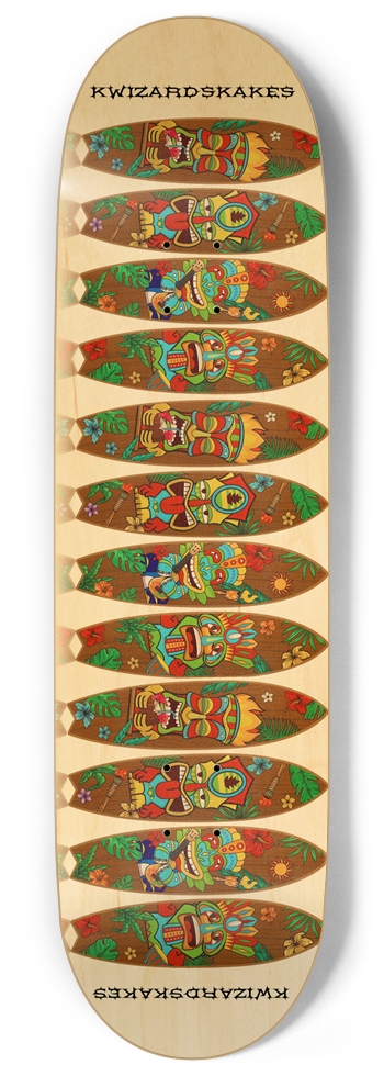NEW SCHOOL TIKI SURF 9 Inch Skateboard