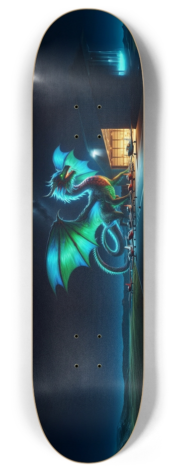 Dragon at hanger 8 Inch Skateboard Deck