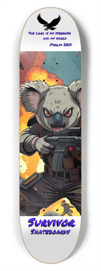 Koala Warfare Survivor 7-3/4 Skateboard Deck