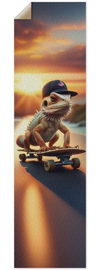 Bearded Dragon 1 Custom Griptape 9 x 33 Inch Griptape