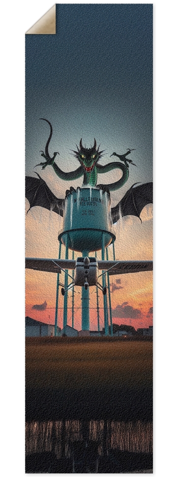 Dragon on watertower