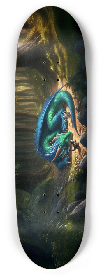 Dragon w Kittens Football Shape