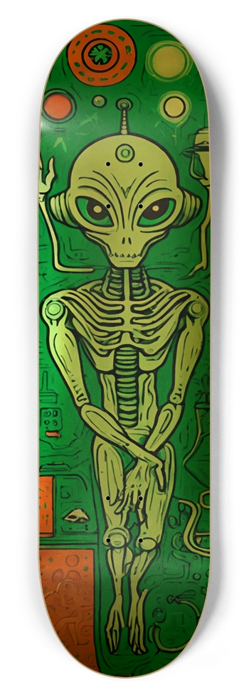 YO ALIEN NAVIGATOR DECK 01 8-3/4 Inch Skateboard