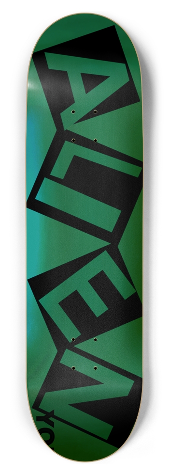 ALIEN YO! CURB CLASSIC LIGHT BLUE DECK 01 8-3/4 Inch Skateboard