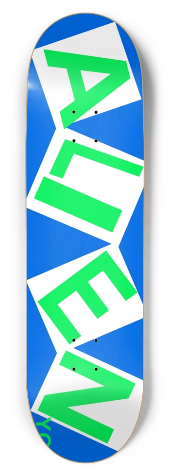 ALIEN YO! CURB CLASSIC LOGO DECK 01 8-3/4 Inch Skateboard
