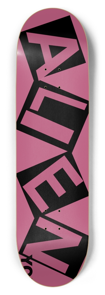 ALIEN YO! CURB CLASSIC ROSE DECK 01 8-3/4 Inch Skateboard