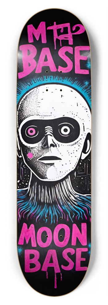 ALIEN YO MOON BASE DECK 01 8-3/4 Inch Skateboard