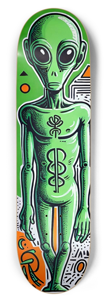 ALIEN YO BROSKI DECK 01 8-3/4 Inch Skateboard