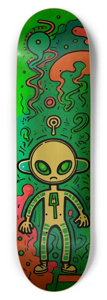 YO ALIEN STITCH DECK 01 8-3/4 Inch Skateboard