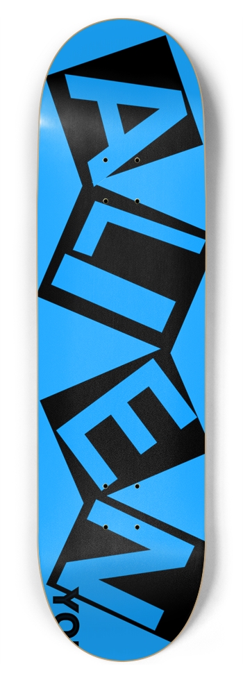 ALIEN YO! CURB CLASSIC LIGHT BLUE DECK 01 8-3/4 Inch Skateboard