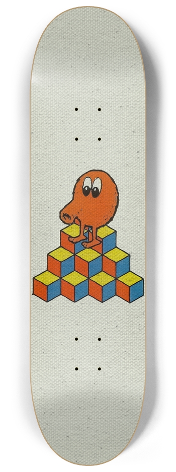 Qbert 8-1/4 Skateboard Deck