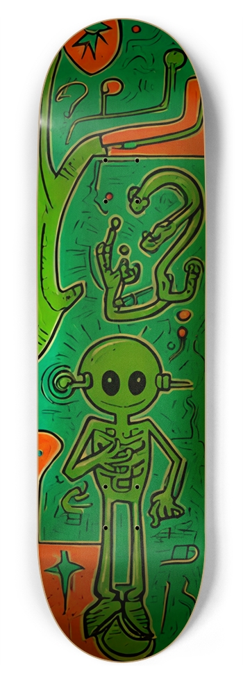 ALIEN YO DRAGON DECK 01 8-3/4 Inch Skateboard