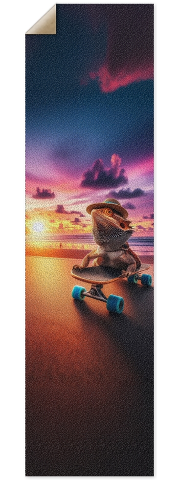 Bearded Dragon 4 Custom Griptape 9 x 33 Inch Griptape
