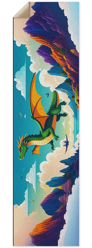Orange Dragon Custom Griptape 9 x 33 Inch Griptape