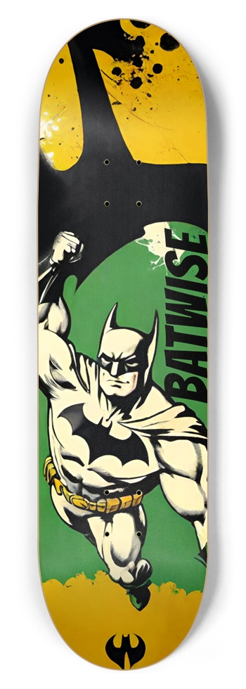 BATWISE - BATS RENDITION COLLECTOR DECK 04 8-3/4 Inch Skateboard