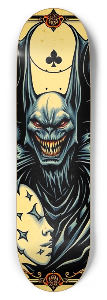 BATWISE BAMBOO BAT DEATH CARD DELUXE LIMITED 01 8-3/4 Inch Skateboard