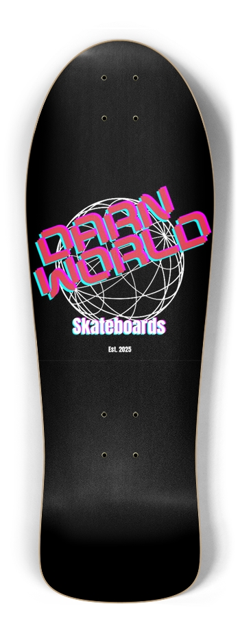 DARN WORLD SKATEBOARDS EST. 2025 10.25” Old School Shape