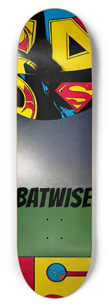 BATWISE - SUPES RENDITION COLLECTOR DECK 04 8-3/4 Inch Skateboard