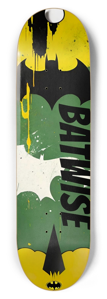 BATWISE BAMBOO - BATS RENDITION COLLECTOR DECK 02 8-3/4 Inch Skateboard