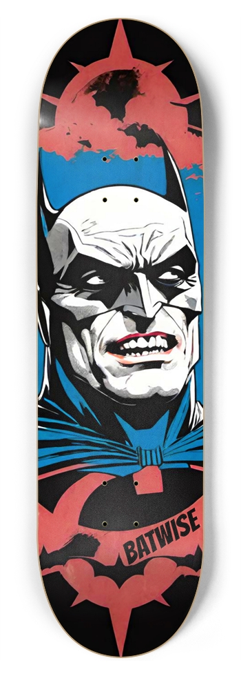 Batwise Bamboo Batman Propaganda 01 8-3/4 Inch Skateboard