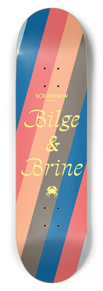 8.75 Brine Stripes 8-3/4 Inch Skateboard