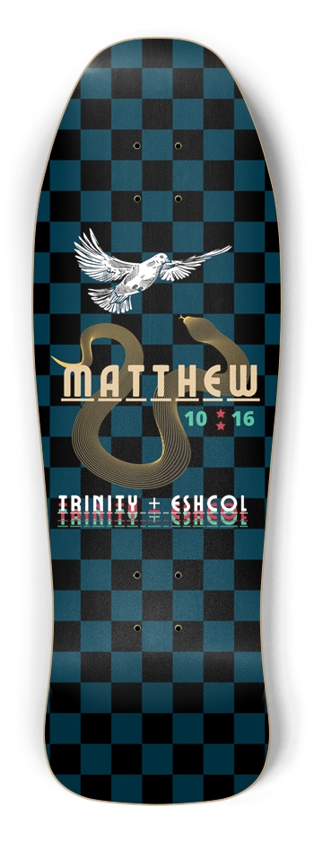 Matt 10:16 Blue Deck Shredder Shape