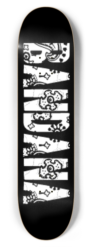 THE DOUBLE BANDANDHI 7-3/4 Skateboard Deck 