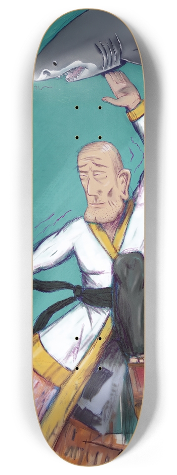 Rough Cut: Shark Style 8 Inch Skateboard Deck