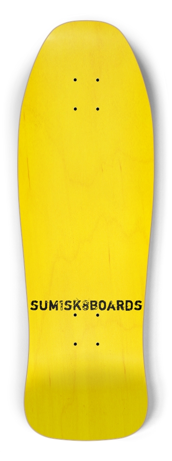 sum1sk8boards yellow natural shredder shape 