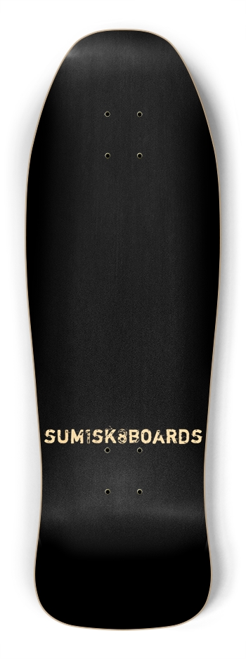 sum1sk8boards black natural shredder shape 