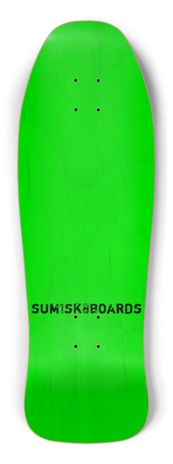 sum1sk8boards green natural shredder shape 