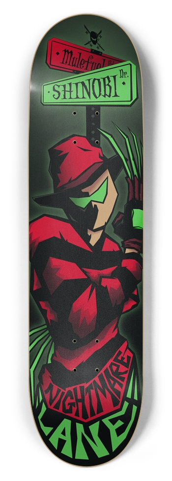 Nightmare Lane - 8.5 Inch 8-1/2 Skateboard Deck