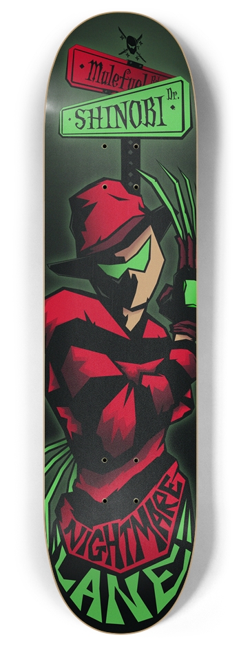 Nightmare Lane - 8 Inch 8 Inch Skateboard Deck