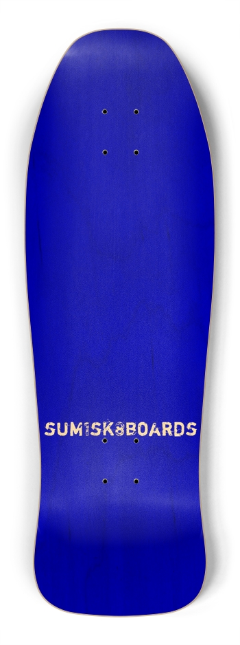 sum1sk8boards blue natural shredder shape 