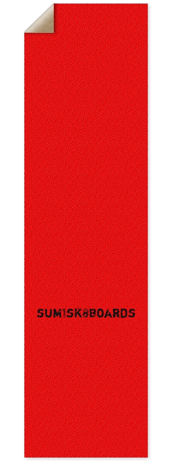 sum1sk8boards logo red griptape 9 x 33