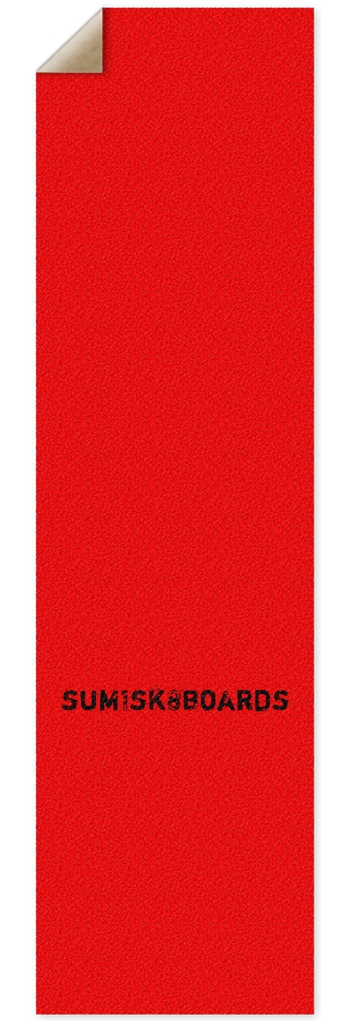sum1sk8boards logo red griptape 10 x 36
