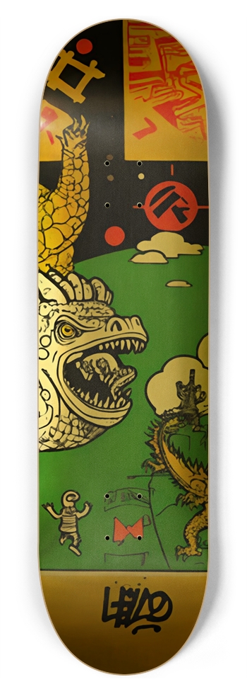 BIGGIE GODZILLA DECK 05 8-3/4 Inch Skateboard