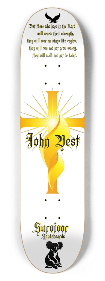 John Vest Pro Model 7-3/4 Skateboard Deck