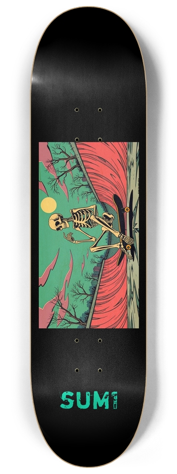 sum1sk8boards thinking skeleton 8 1/4 board