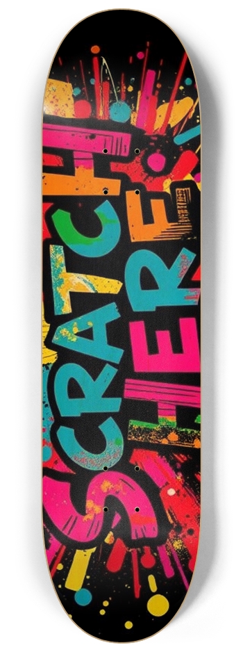 sum1sk8boards scratch here 8 1/4 deck