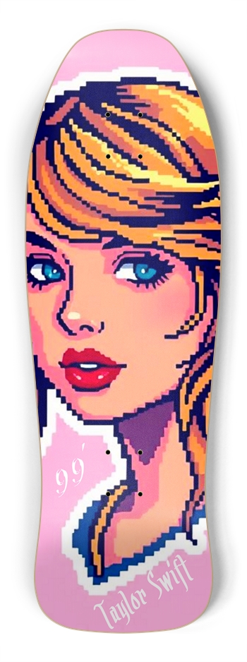 BIGGIE RETRO TOTALLY TAYLOR LIMITED EDITION DECK Shredder Shape
