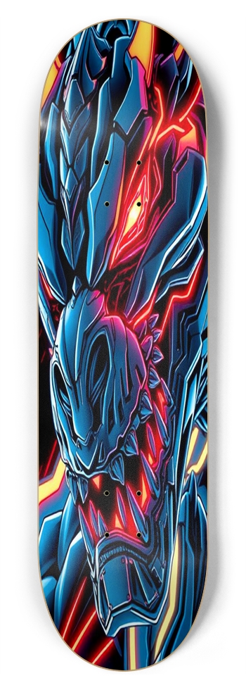 BIGGIE NEON GODZILLA DECK 01 8-3/4 Inch Skateboard