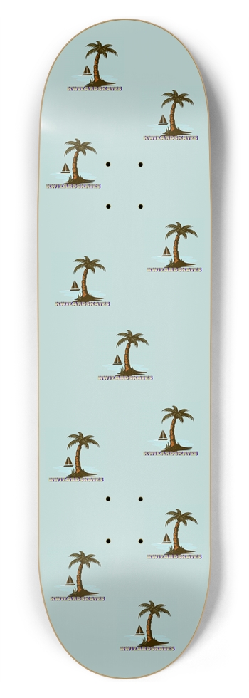 NEW SCHOOL PALM LOGO 8-3/4 Inch Skateboard